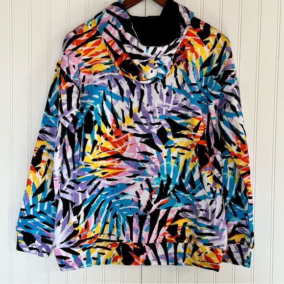 Abercrombie Kids Pull Over Hoodie Multi Color Removable Logo Size 15/16 - Picture 3 of 13